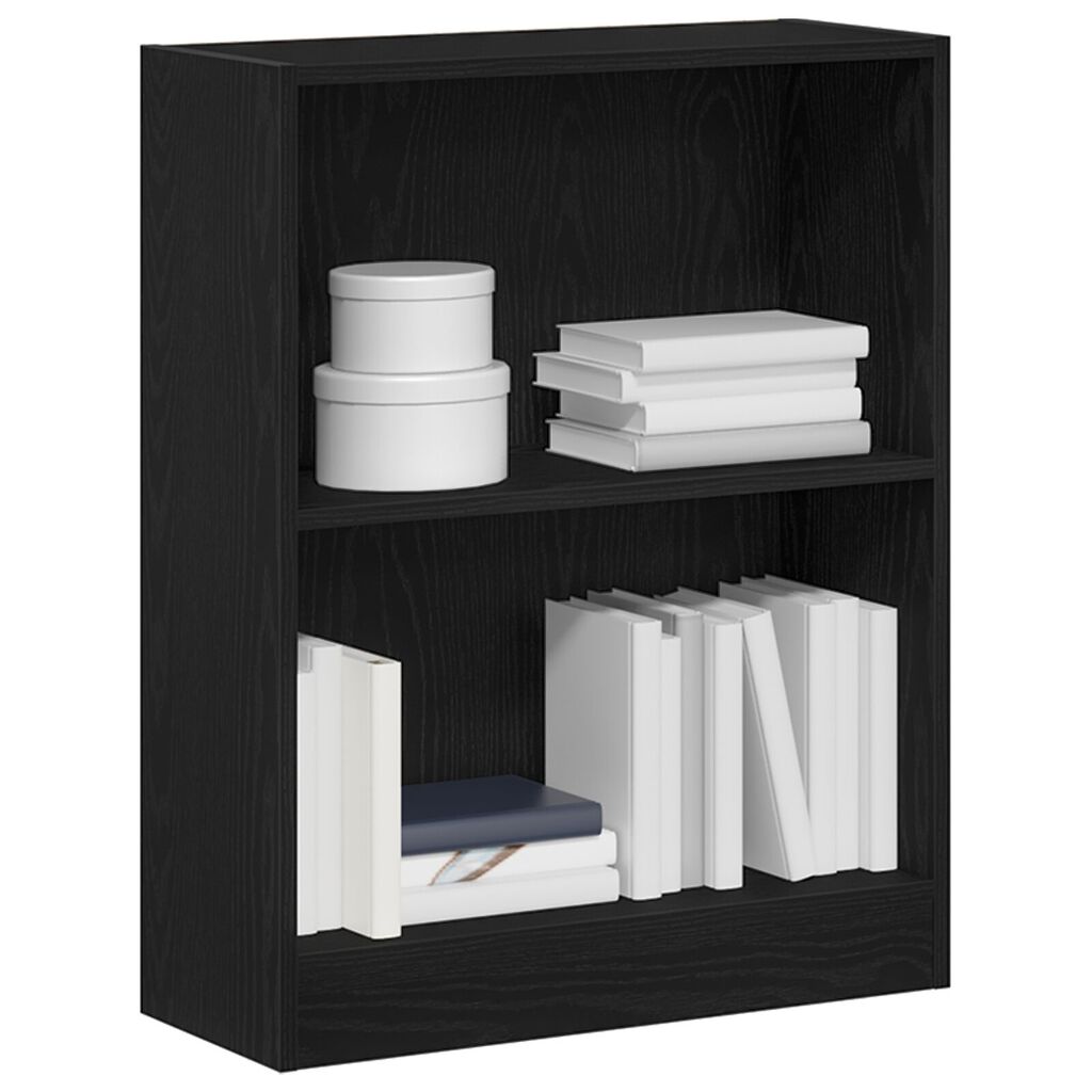 VidaXL Βιβλιοθήκη Μαύρη 60x24x76 εκ Επεξεργασμένο Ξύλο