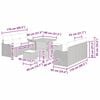 vidaXL Σετ Καναπέ Κήπου 9 pcs Μπεζ και Κρέμα 80 x 80 x 71 cm