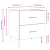 vidaXL Κομοδίνο Γκρι Σκυροδ. 40 x 35 x 47,5 εκ. από Επεξεργασμένο Ξύλο