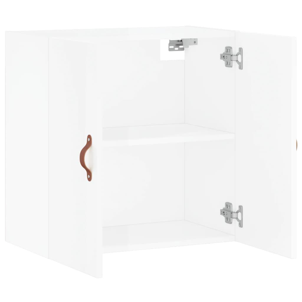 vidaXL Ντουλάπι Τοίχου Γυαλιστερό Λευκό 60x31x60 εκ Επεξεργασμένο Ξύλο