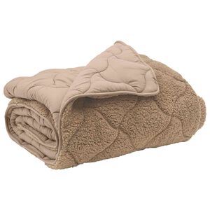vidaXL &Kappa;&omicron;&upsilon;&beta;έ&rho;&tau;&alpha; &omicron;&lambda;ό&kappa;&lambda;&eta;&rho;&omicron;&upsilon; &tau;&omicron;&upsilon; &chi;&rho;ό&nu;&omicron;&upsilon; 135 x 200 cm Ό&chi;&iota; Taupe