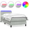 vidaXL &Kappa;&rho;&epsilon;&beta;ά&tau;&iota; Boxspring &mu;&epsilon; &Sigma;&tau;&rho;ώ&mu;&alpha; & LED &alpha;&nu;&omicron;&iota;&chi;&tau;ό &gamma;&kappa;&rho;&iota; 100x220 &epsilon;&kappa;. &Beta;&epsilon;&lambda;&omicron;ύ&delta;&iota;&nu;&omicron;