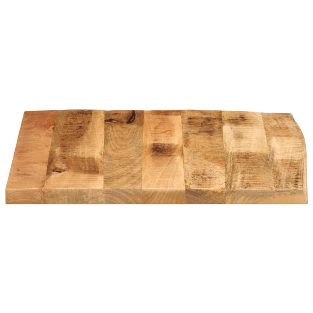 vidaXL Επιφάνεια Τραπεζιού 80x80x3,8 εκ. Live Edge Μασίφ Ξύλο Μάνγκο