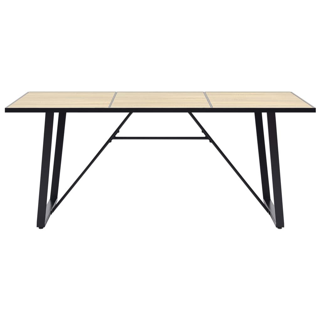 vidaXL Τραπεζαρία Χρώμα Δρυός 200 x 100 x 75 εκ. από MDF