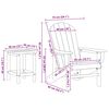 vidaXL Έπιπλα Χαλάρωσης Κήπου 3 pcs Λευκό 38 x 38 x 46cm Πολυαιθυλένιο