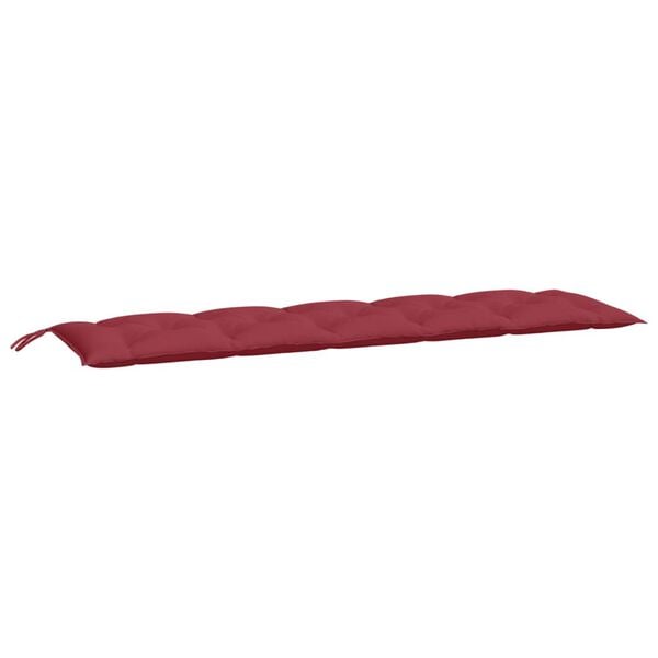 vidaXL Μαξιλάρια Πάγκου Κήπου 2 τεμ. Μπορντό 180x50x7cm Ύφασμα Oxford