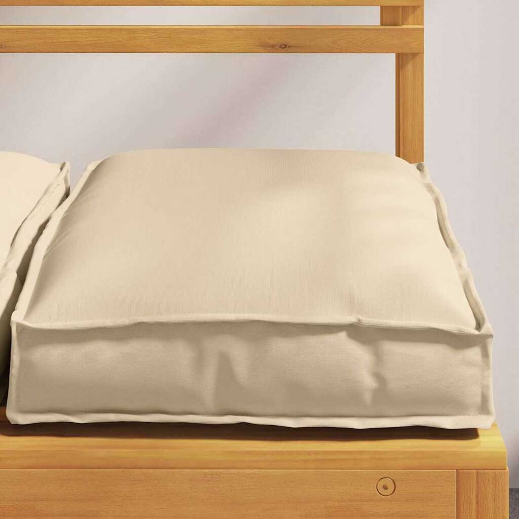vidaXL Μαξιλάρι παλέτας για κάθισμα 2 pcs Μπεζ 40 x 40 x 8 εκ.