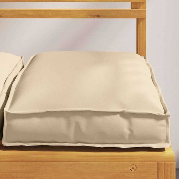 vidaXL Μαξιλάρι παλέτας για κάθισμα 2 pcs Μπεζ 40 x 40 x 8 εκ.