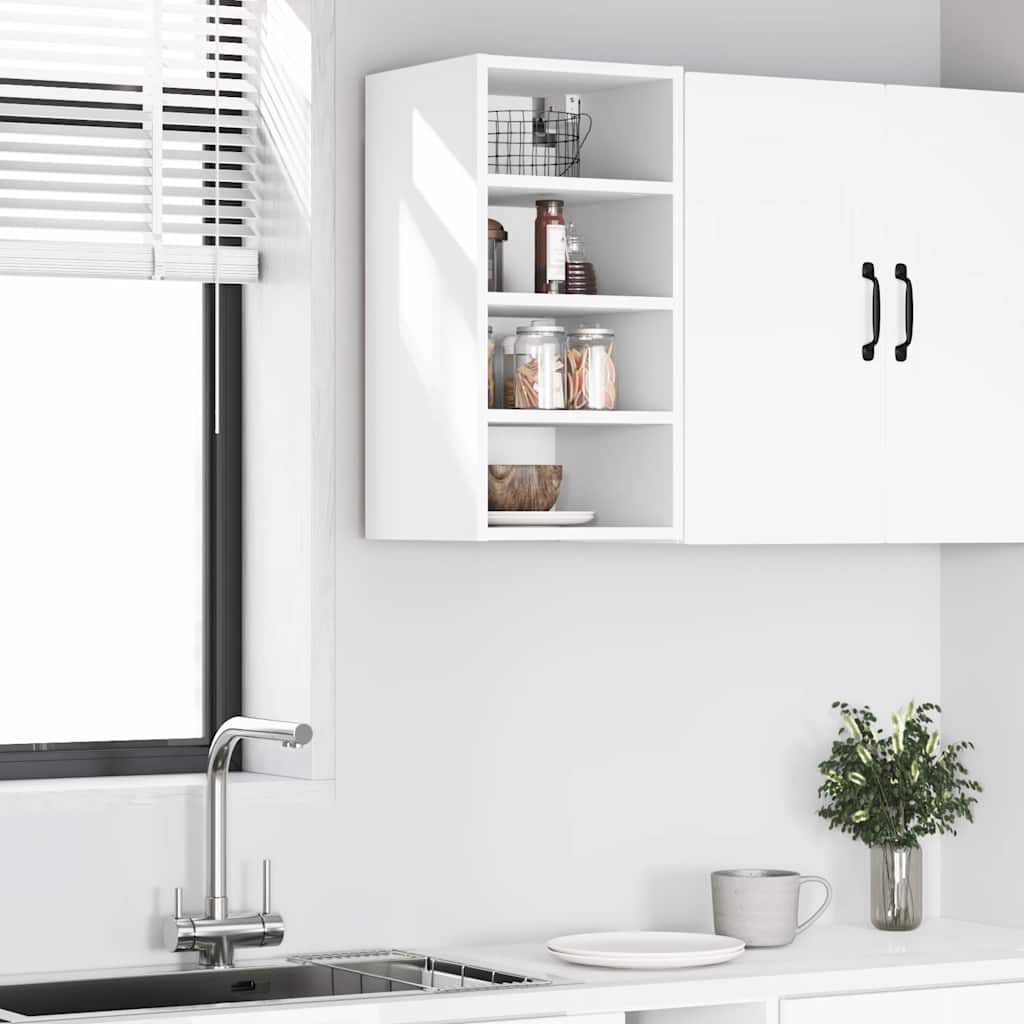 vidaXL κρεμαστό ντουλάπι Riga Λευκό 30x29,5x60 cm Ξύλινη κατασκευή
