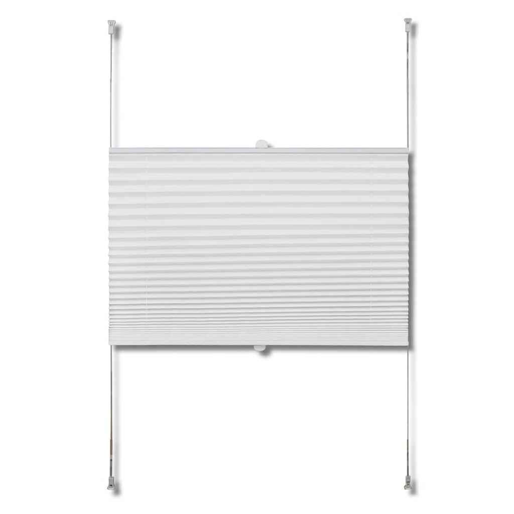 Πλισέ ρόλερ σκίασης 110x200cm Λευκό