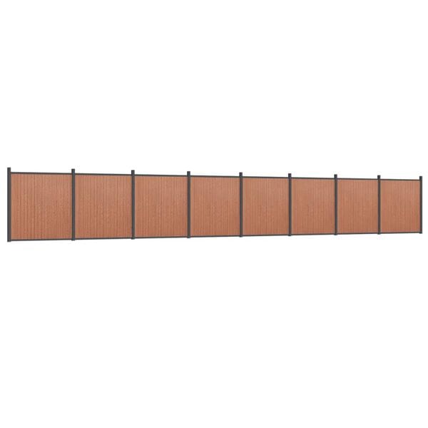 vidaXL Πάνελ Περίφραξης Καφέ 1391 x 186 εκ. από WPC