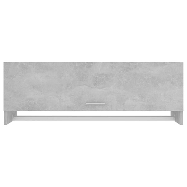 vidaXL Ντουλάπα Γκρι Σκυροδέματος 100 x 32,5 x 35 εκ. από Επεξ. Ξύλο