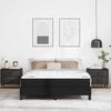 vidaXL Κρεβάτι με στρώμα Μαύρο 140 x 200 cm Τεχνητό δέρμα