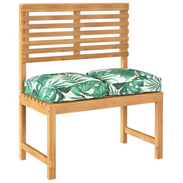 vidaXL Μαξιλάρι παλέτας για κάθισμα Floral 2 pcs Μοτίβο φύλλων
