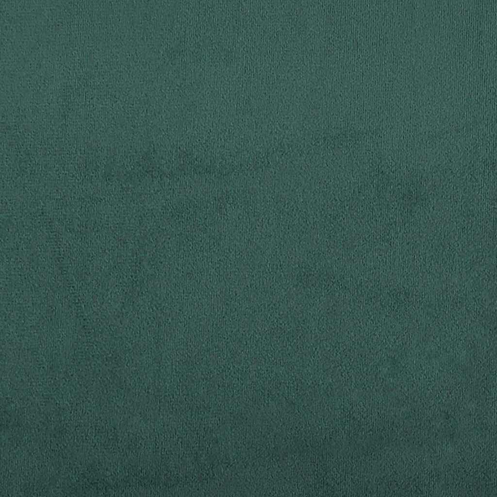 vidaXL Box Spring Κρεβάτι χωρίς στρώμα Σκούρο πράσινο Βελούδινο