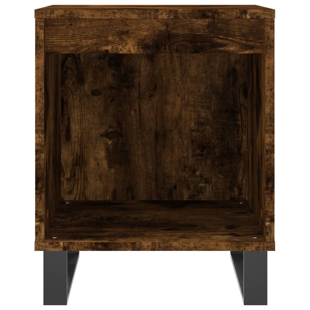 vidaXL Κομοδίνο Καπνιστή Δρυς 40 x 35 x 50 εκ. από Επεξεργ. Ξύλο