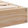 vidaXL Κρεβάτι δαπέδου Φυσικό 90 x 220 cm Μασίφ ξύλο πεύκου