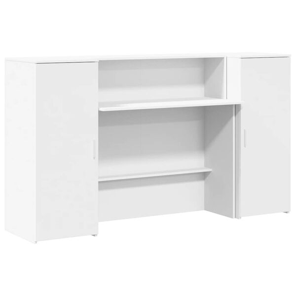 Γραφείο υποδοχής vidaXL Λευκό 180x50x103,5 cm Κατασκευασμένο ξύλο