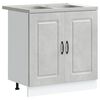 vidaXL Ντουλάπα Κουζίνας με πόρτα Kalmar 2 pcs Γκρι 80 x 46 x 81.5 εκ