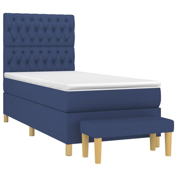 vidaXL &Kappa;&rho;&epsilon;&beta;ά&tau;&iota; Boxspring &mu;&epsilon; &Sigma;&tau;&rho;ώ&mu;&alpha; &Mu;&pi;&lambda;&epsilon; 90x200 &epsilon;&kappa;.&Upsilon;&phi;&alpha;&sigma;&mu;ά&tau;&iota;&nu;&omicron;