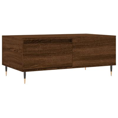 vidaXL Τραπεζάκι Σαλονιού Καφέ Δρυς 90x50x36,5 εκ. Επεξεργασμ. Ξύλο