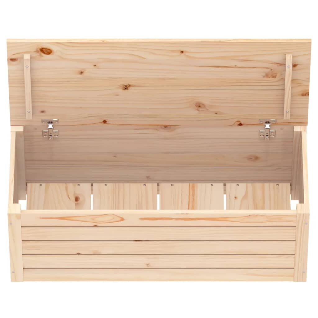 vidaXL Κουτί Αποθήκευσης 89x36,5x33 εκ από Μασίφ Ξύλο Πεύκου