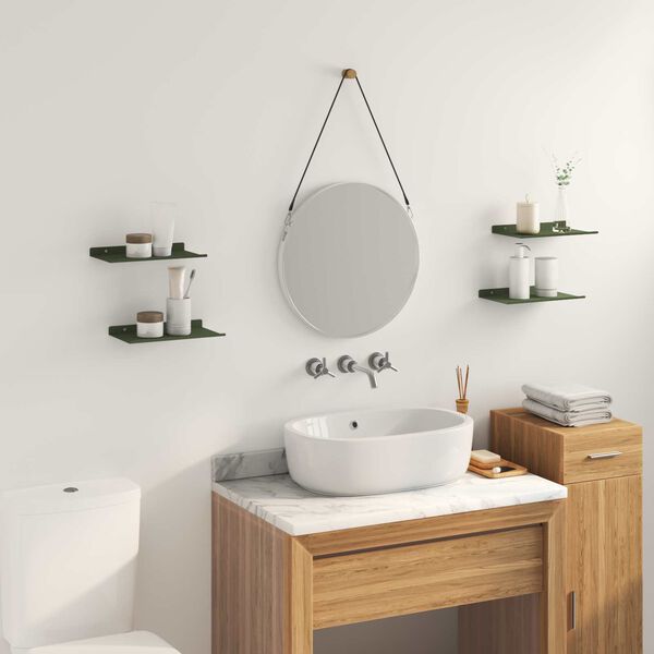 vidaXL &Pi;&lambda;&omega;&tau;ό &rho;ά&phi;&iota; &Epsilon;&pi;&iota;&tau;&omicron;ί&chi;&iota;&omicron; 4 pcs &Epsilon;&lambda;&iota;ά &Pi;&rho;ά&sigma;&iota;&nu;&eta; 30 x 18 x 2,5 &epsilon;&kappa; &Alpha;&tau;&sigma;ά&lambda;&iota;