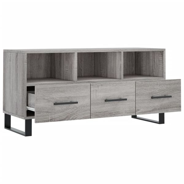 vidaXL Έπιπλο Τηλεόρασης Γκρι Sonoma 102 x 36 x 50 εκ. Επεξεργ. Ξύλο