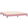 vidaXL Κρεβάτι Boxspring χωρίς Στρώμα Ροζ 200x210 εκ. Βελούδινο