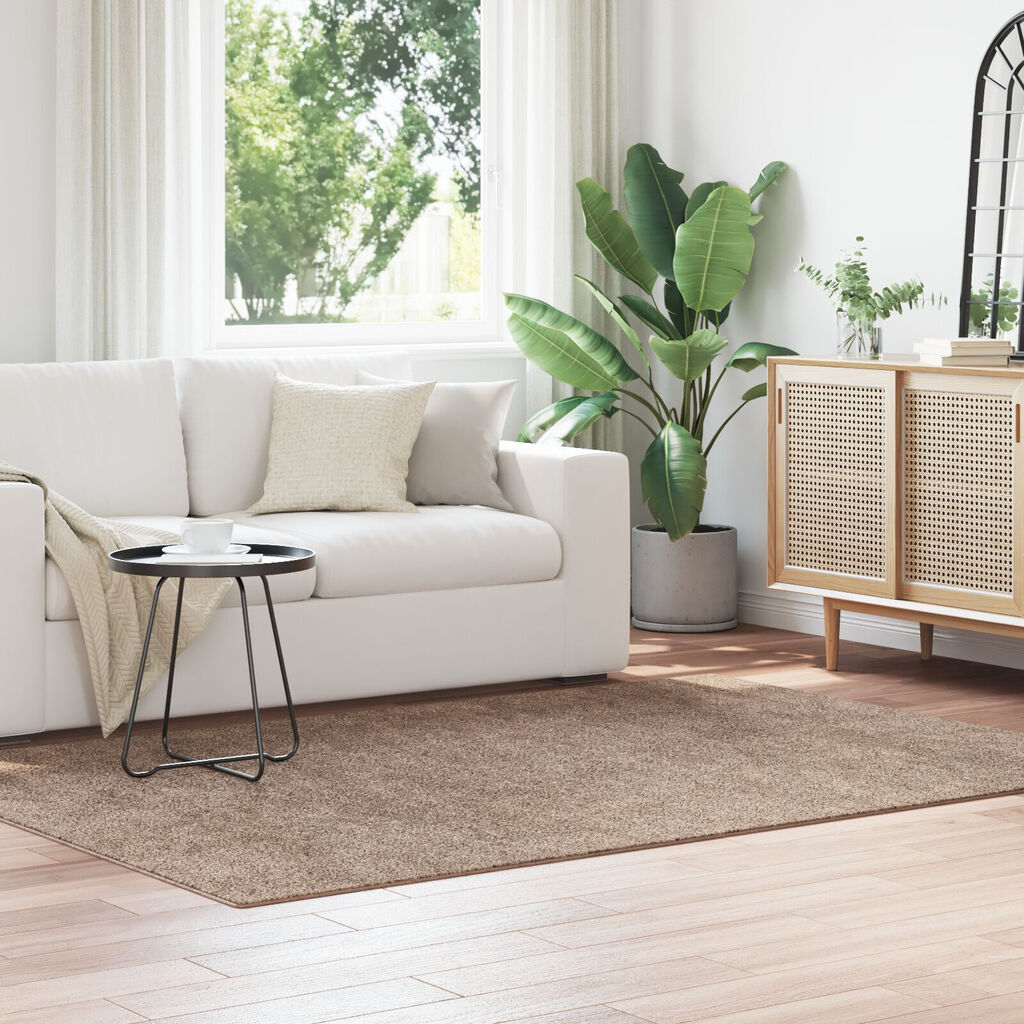 vidaXL Χαλιά Shaggy με Λάτεξ Καφέ 160x230 εκ.