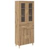 vidaXL Highboard Artisan Oak 69,5 x 34 x 180 &epsilon;&kappa;. &Epsilon;&pi;&epsilon;&xi;&epsilon;&rho;&gamma;&alpha;&sigma;&mu;έ&nu;&omicron; &xi;ύ&lambda;&omicron;