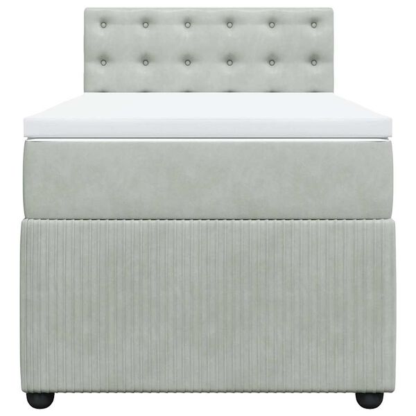 vidaXL &Kappa;&rho;&epsilon;&beta;ά&tau;&iota; Boxspring &mu;&epsilon; &Sigma;&tau;&rho;ώ&mu;&alpha; &Alpha;&nu;&omicron;&iota;&chi;&tau;ό &Gamma;&kappa;&rho;&iota; 80x200 &epsilon;&kappa;. &Beta;&epsilon;&lambda;&omicron;ύ&delta;&iota;&nu;&omicron;