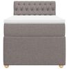 vidaXL &Kappa;&rho;&epsilon;&beta;ά&tau;&iota; Boxspring &mu;&epsilon; &Sigma;&tau;&rho;ώ&mu;&alpha; Taupe 90x190 &epsilon;&kappa;.&Upsilon;&phi;&alpha;&sigma;&mu;ά&tau;&iota;&nu;&omicron;