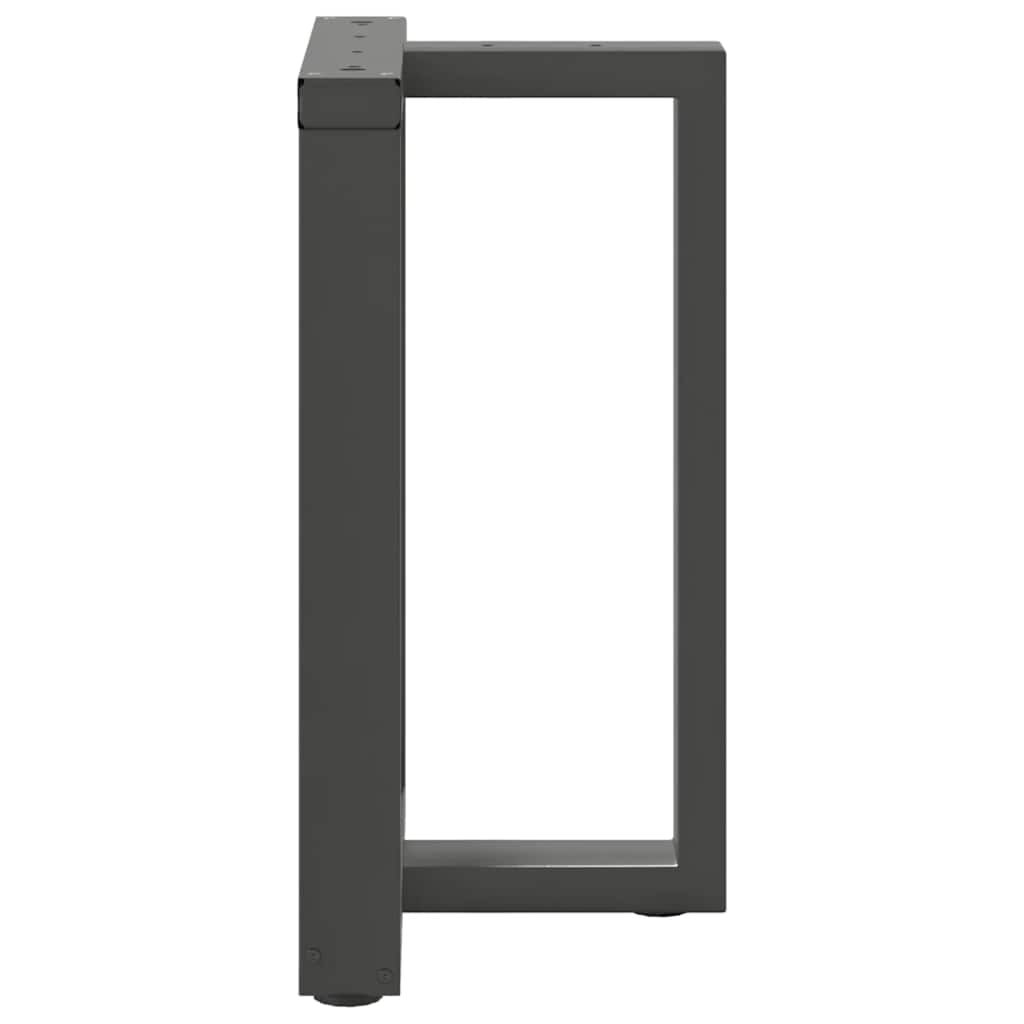 vidaXL Πόδια τραπεζαρίας σχήμα T 2τεμ. Ανθρακί 50x35x(72-73)εκ. Ατσάλι