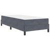 vidaXL Κρεβάτι box spring με στρώμα Σκούρο Γκρι 90 x 190 cm Βελούδο
