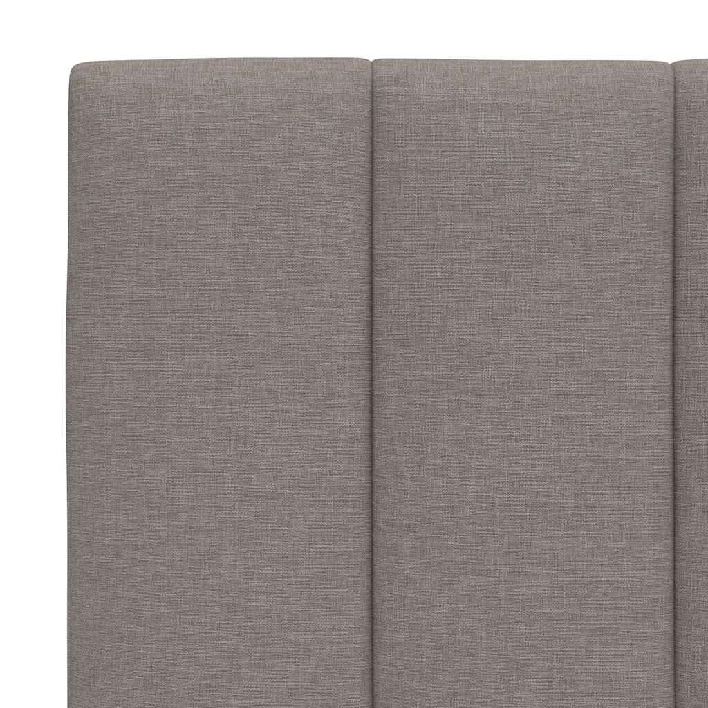 vidaXL Σκελετός Κρεβατιού Χωρίς Στρώμα Taupe 100 x 200 εκ. Υφασμάτινο