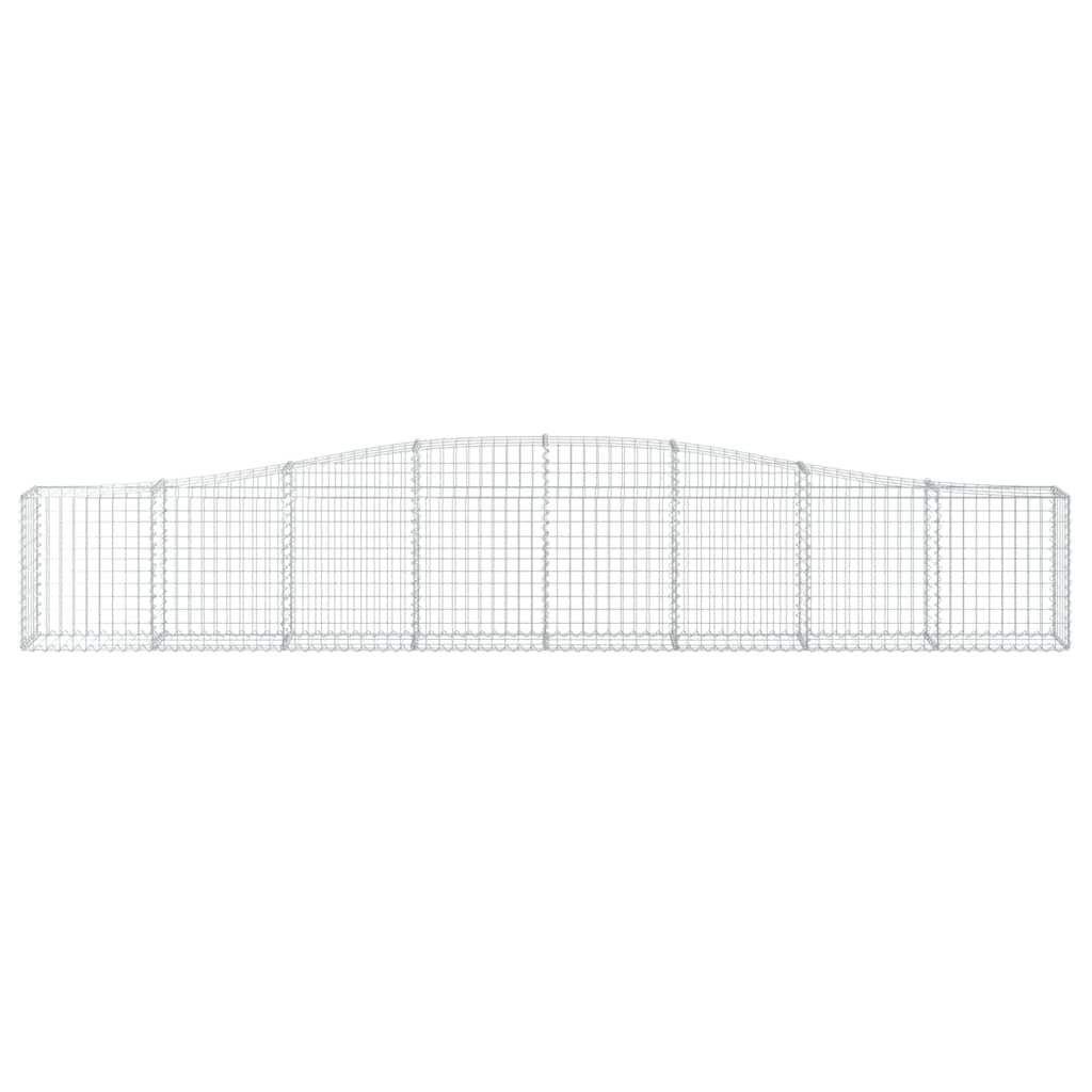 vidaXL Συρματοκιβώτια Τοξωτά 25 τεμ. 400x30x60/80 εκ. Γαλβαν. Ατσάλι