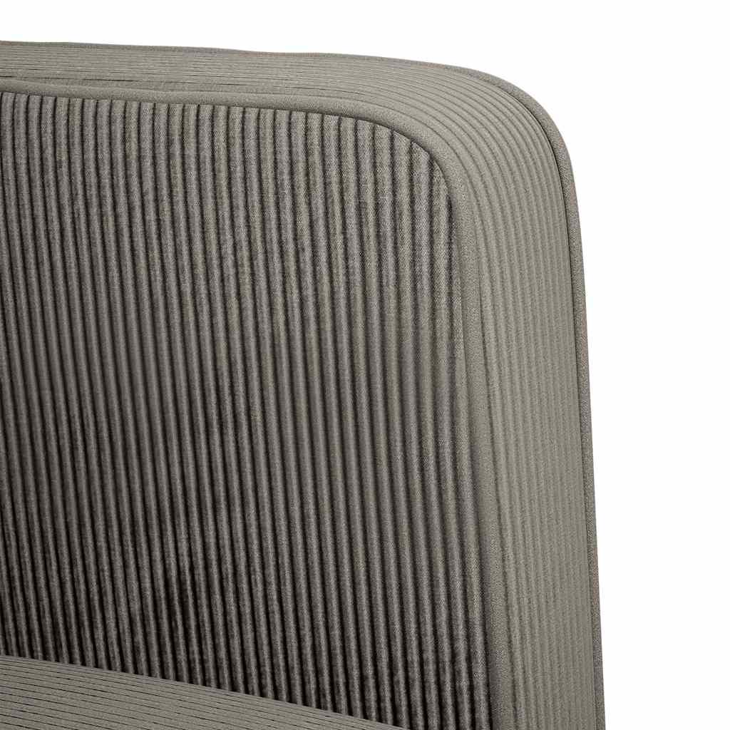 vidaXL καναπές Loveseat ανοιχτό γκρι 109 cm Corduroy ύφασμα