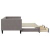 vidaXL Καναπές Κρεβάτι Συρόμενος Taupe 80x200 εκ. Υφασμάτινος Συρτάρια