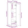 vidaXL &Nu;&tau;&omicron;&upsilon;&lambda;ά&pi;&iota; &mu;&pi;ά&nu;&iota;&omicron;&upsilon; &mu;&epsilon; &theta;ή&kappa;&eta; &gamma;&iota;&alpha; &rho;&omicron;&lambda;ό &Delta;&rho;&upsilon;&sigmaf; sonoma 20,5x22x72 cm