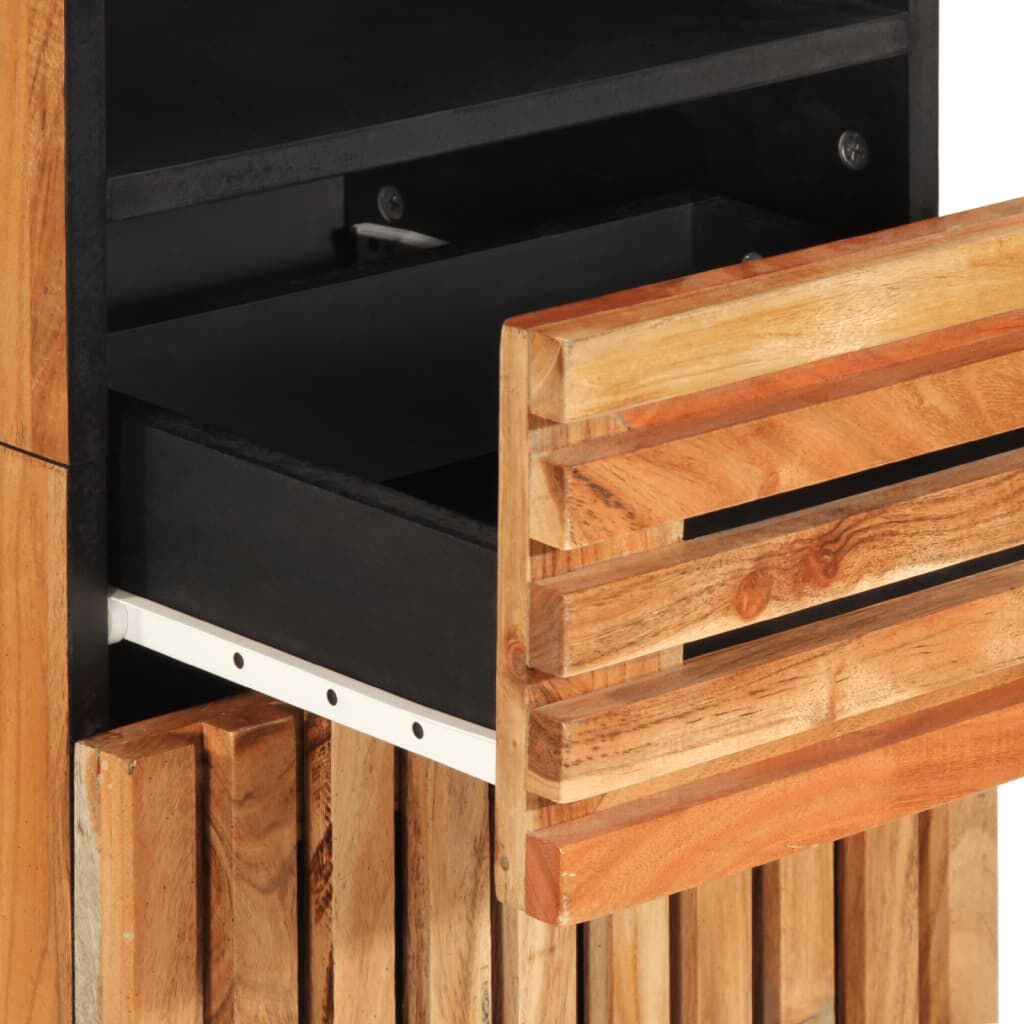 vidaXL Ντουλάπι 38x34x160 εκ. από Μασίφ Ξύλο Ακακίας