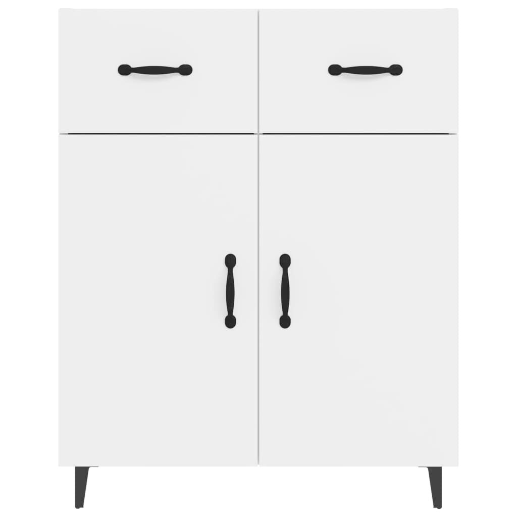 vidaXL Ντουλάπι Γυαλιστερό Λευκό 69,5x34x90 εκ. Επεξεργασμένο Ξύλο