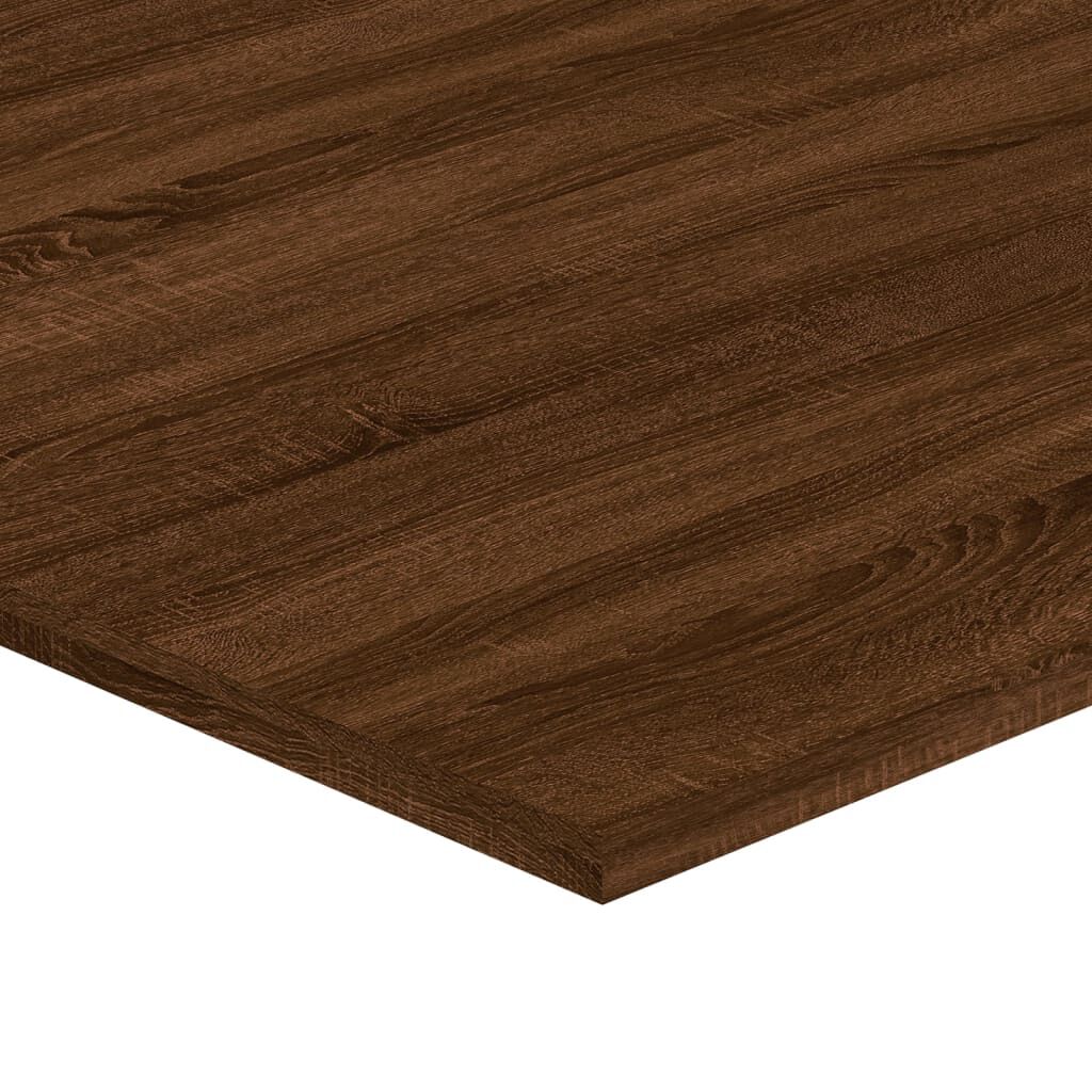 vidaXL Ράφια Τοίχου 4 τεμ. Καφέ Δρυς 100x50x1,5 εκ. από Επεξεργ. Ξύλο