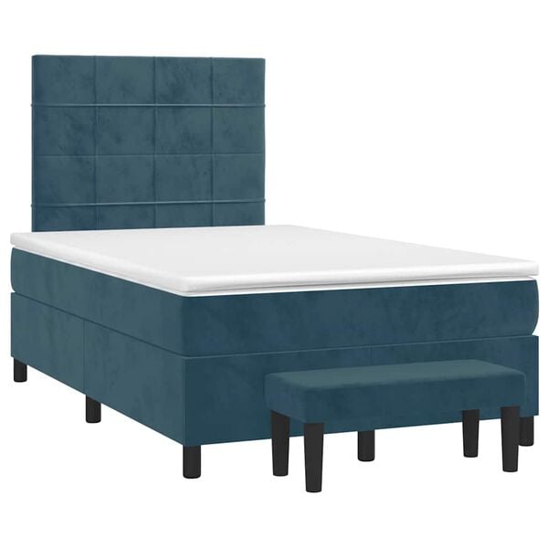 vidaXL &Kappa;&rho;&epsilon;&beta;ά&tau;&iota; Boxspring &mu;&epsilon; &Sigma;&tau;&rho;ώ&mu;&alpha; &Sigma;&kappa;&omicron;ύ&rho;&omicron; &Mu;&pi;&lambda;&epsilon; 120x200 &epsilon;&kappa;. &Beta;&epsilon;&lambda;&omicron;ύ&delta;&iota;&nu;&omicron;