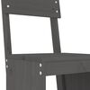 vidaXL Σκαμπό Μπαρ 2 τεμ. Γκρι 40 x 48,5 x 115,5εκ. Μασίφ Ξύλο Πεύκου