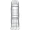vidaXL Συρματοκιβώτια Τοξωτά 25 τεμ. 200x30x80/100 εκ. Γαλβαν. Ατσάλι