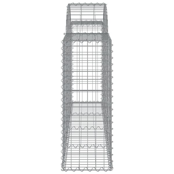 vidaXL Συρματοκιβώτια Τοξωτά 25 τεμ. 200x30x80/100 εκ. Γαλβαν. Ατσάλι