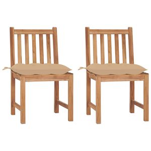 vidaXL &Kappa;&alpha;&rho;έ&kappa;&lambda;&epsilon;&sigmaf; &Kappa;ή&pi;&omicron;&upsilon; 2 &tau;&epsilon;&mu;. &alpha;&pi;ό &Mu;&alpha;&sigma;ί&phi; &Xi;ύ&lambda;&omicron; Teak &mu;&epsilon; &Mu;&alpha;&xi;&iota;&lambda;ά&rho;&iota;&alpha;