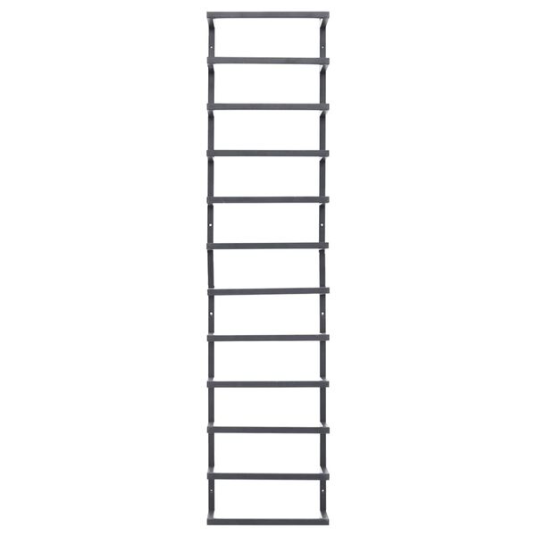 vidaXL Βάση για Πετσέτες Επιτοίχια Μαύρη 24 x 12 x 96 εκ. Ατσάλινη