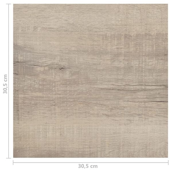 vidaXL Δάπεδο Αυτοκόλλητο Taupe 20 τεμ. 1,86 μ² από PVC